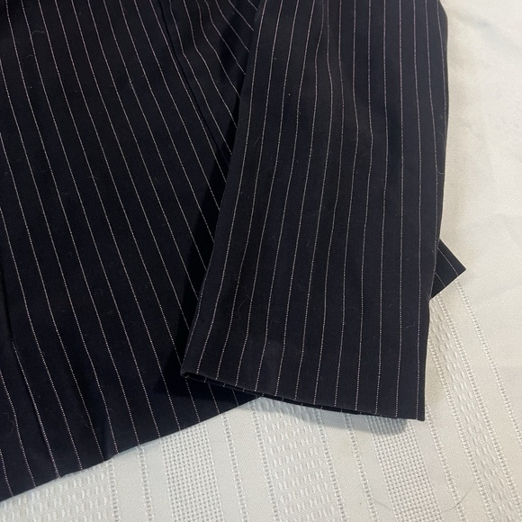 FE USA Business Casual Black Pinstripe One Button Blazer Medium - Picture 9 of 9